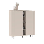 Mobile contenitore 2 ante e 4 vani a giorno cashmere 150x43x154 cm push pull Marini