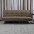 Divano click-clack con funzione letto colore marrone 168x83x75.5H Daynora