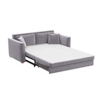 Divano 3 posti con letto estraibile e contenitore in tessuto grigio 180x93x97H Cosy