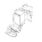 Réfrigérateur sous plan encastrable monoporte statique classe E 96 L - Candy CM4SE68W