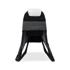 Sedia poltrona gaming in tessuto con base curva colore bianco e nero - Kordi
