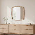 Specchiera di design Anders 70x80 cm con cornice olmo