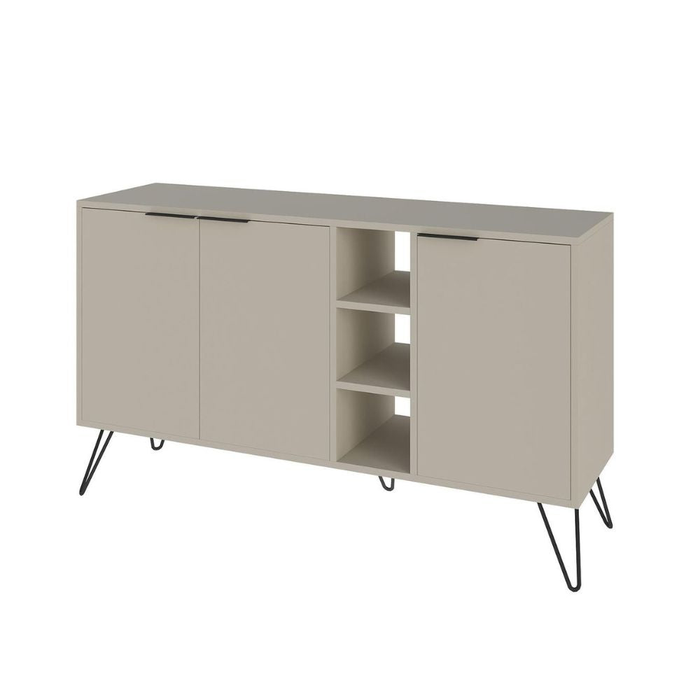 Madia 3 ante 142x35,5x83h colore sandstone Clara