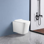 WC Sospeso in ceramica bianco lucido con scarico a parete YJ-2303