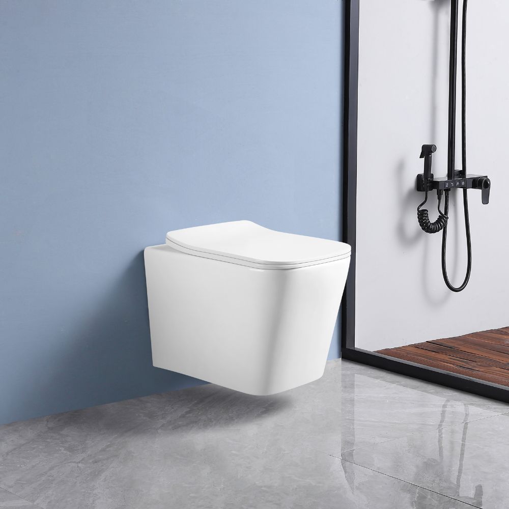 WC Sospeso in ceramica bianco lucido con scarico a parete YJ-2303