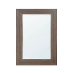 Specchiera rettangolare con cornice larice grigio 102x65 cm. Loto