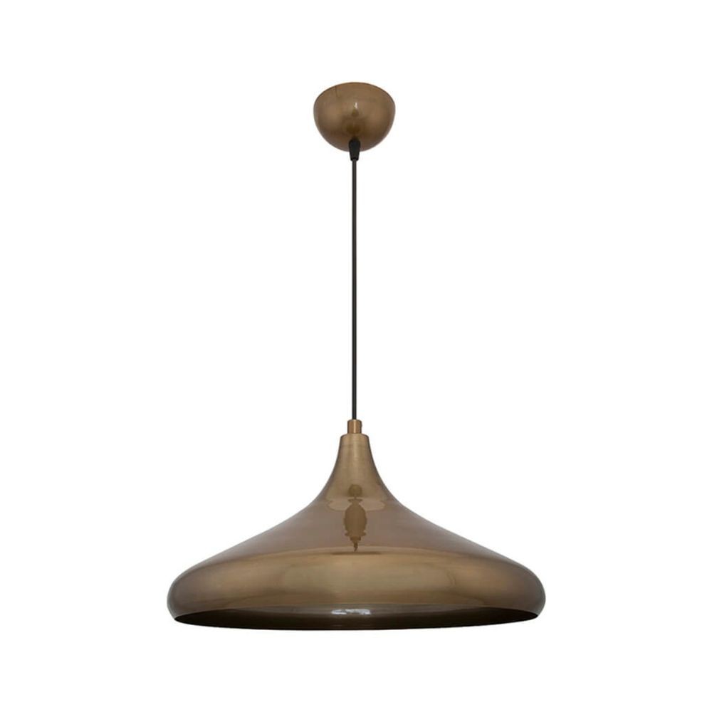 Lampada a sospensione 90h in metallo colore bronzo Navada