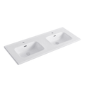 Lavabo consolle da appoggio 141x46 cm in ceramica bianco lucido LAV9140DS