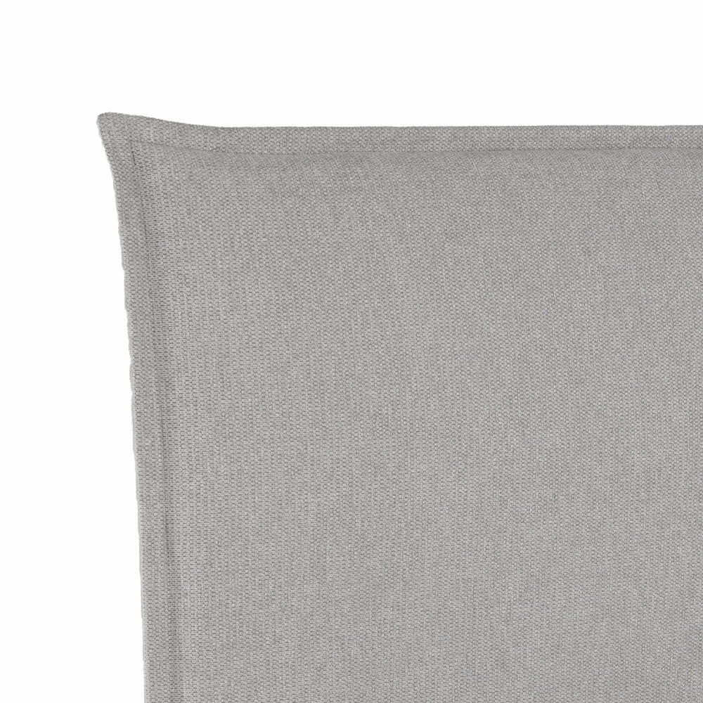 Letto matrimoniale con contenitore in tessuto grigio chiaro Line