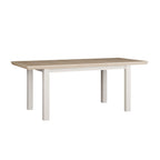 TBLT7127-Q245 AUSZIEHBARER TISCH ESSENZA GESTELL WEISS MIT PLATTE EICHE