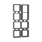 Bücherregal 79x166,5H cm beidseitig verwendbar, Holz, anthrazit - Rail