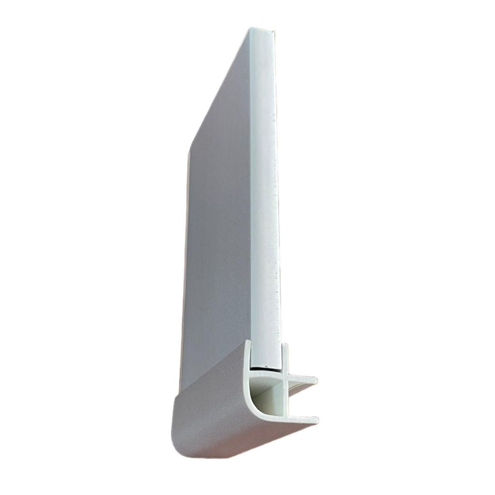 Angolare zoccolo in pvc colore alluminio H 10 cm.