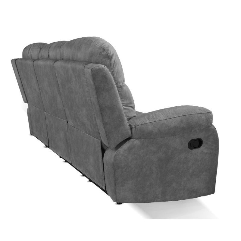 3-Sitzer-Relaxsofa, Stoffbezug, dunkelgrau - Chicago