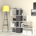 Libreria bifacciale 145x145h cm in legno colore bianco e ghisa - Aktif