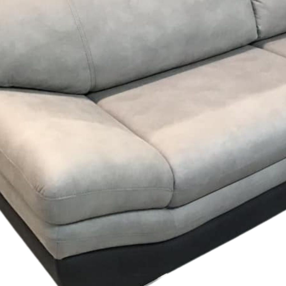 Divano 2 posti colore grigio scuro chiaro Magonza