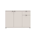 GNMK231L-U60 MEHRZWECK-UNTERSCHRANK MIT DREI TÜREN + 1 SCHUBLADE KASCHMIRFARBEN L120CM