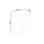 MDO295772 MEUBLE MULTIUSAGE NUBO STRUCTURE CHÊNE SEPET AVEC DEUX PORTES SANDSTONE