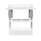 Bureau mural pliable gain de place blanc 64x65x82H Plana