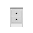Comodino con 2 cassetti colore bianco 39x30x54H Karlstad61A