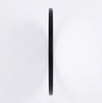Specchio decorativo rotondo da parete 60x60 cm con cornice nera MR005