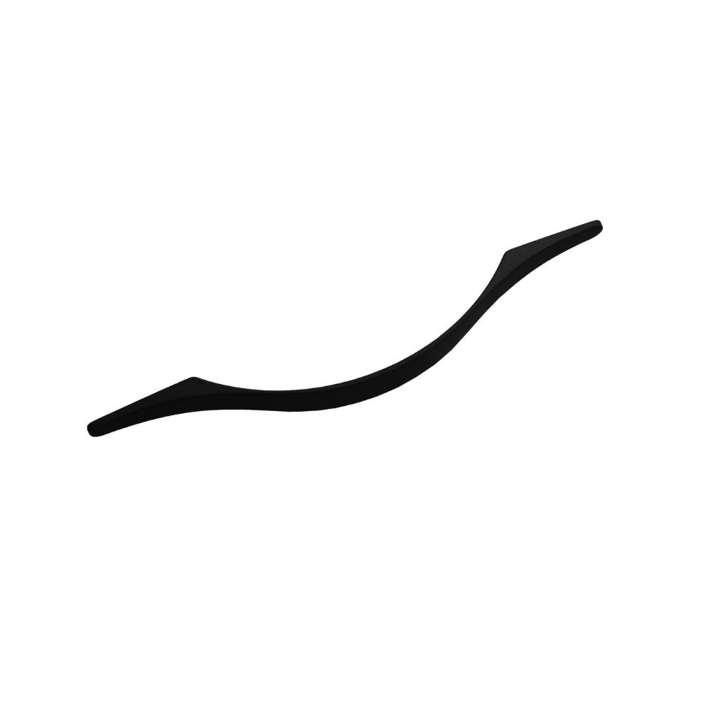 Poignée courbée acier noir pour meubles 128 mm Dilara
