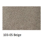 Divano 3 posti con pouf in tessuto beige 196x76x86H Nutmeg