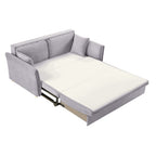 Divano letto 3 posti tessuto grigio 176x93x97H Cassie