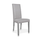 Set 2 sedie moderne con rivestimento in tessuto colore grigio - Nancy