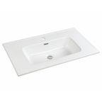 Lavabo in ceramica bianco lucido 81 cm Bulnes80
