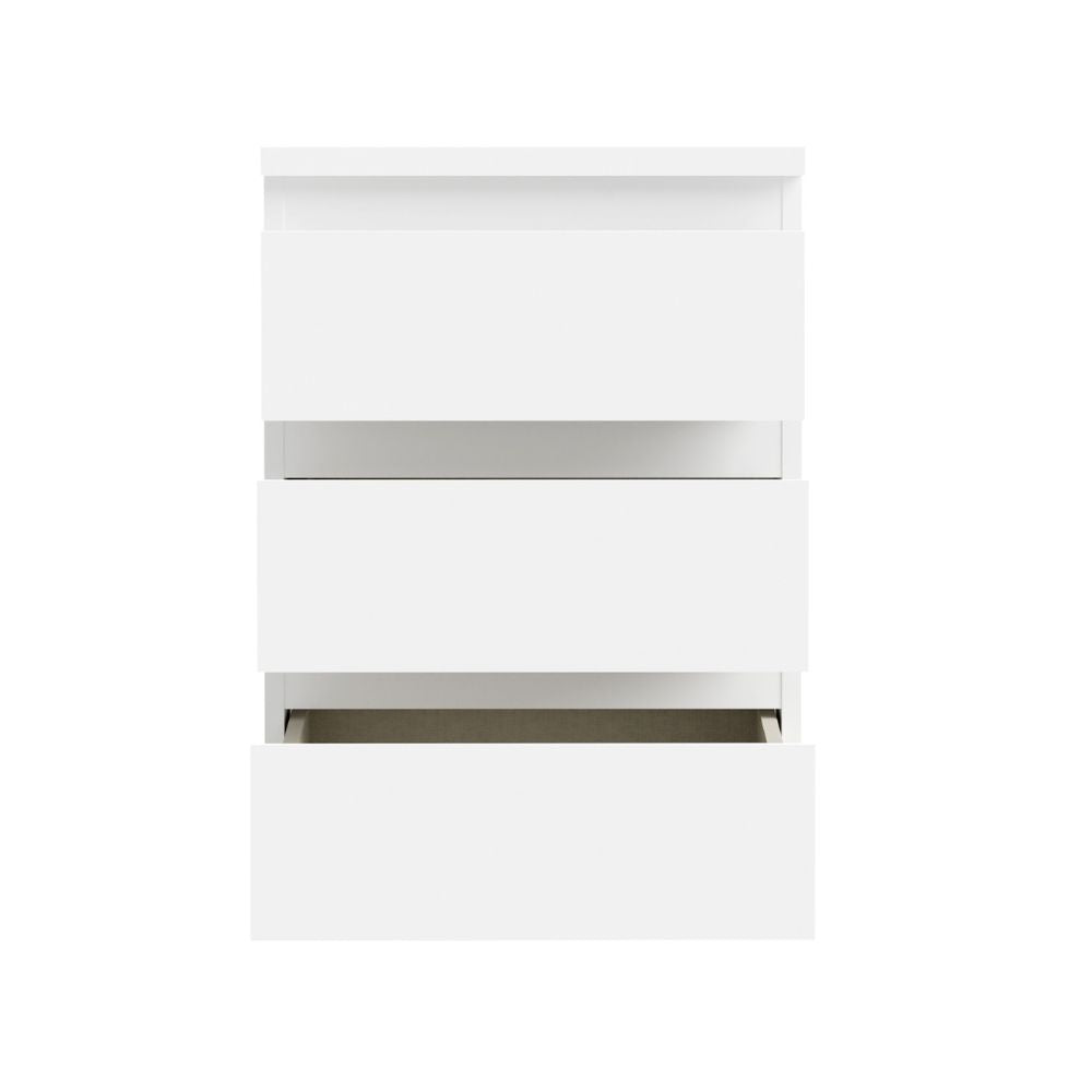 Cassettiera 3 cassetti colore bianco 42x32x61H Morgan