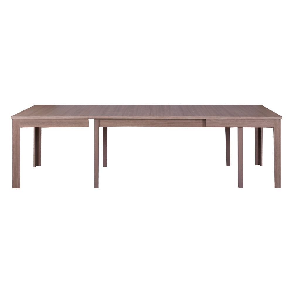 Tavolo allungabile 160x90 colore grigio larice con gambe centrali in legno massiccio Lipsia