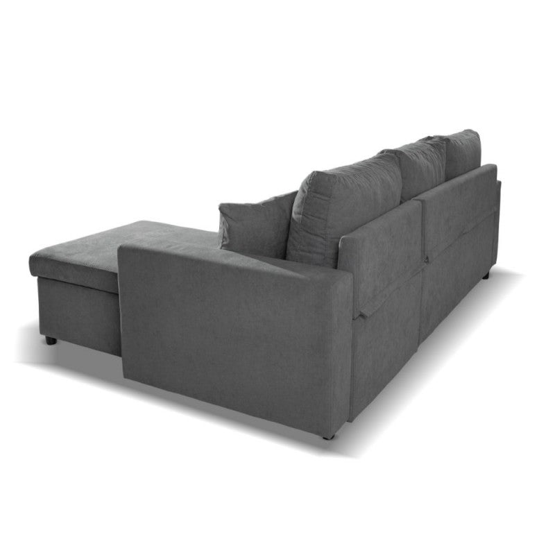 Divano con penisola reversibile e funzione letto colore grigio Enjoy23 Golf