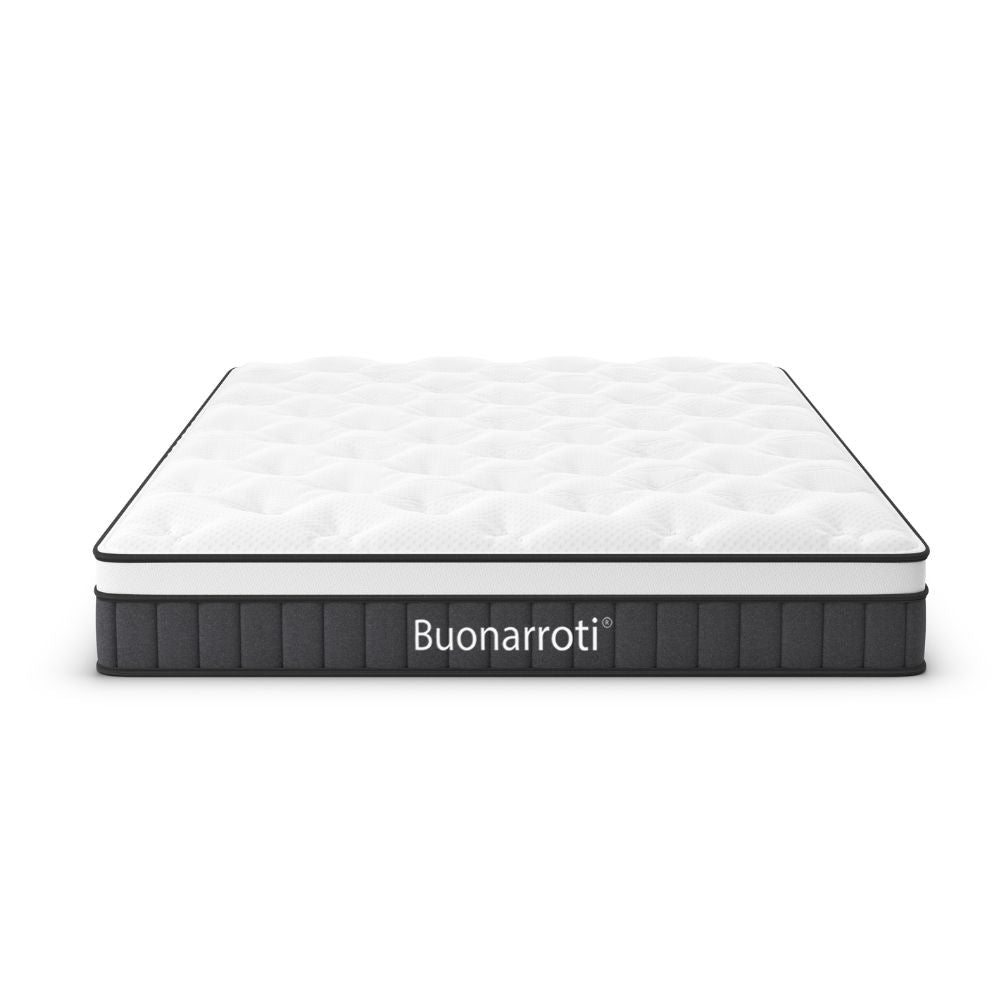 Matelas double à ressorts ensachés et tissu tricoté 160x190x21H Pici