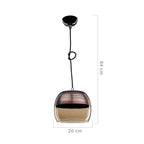 Suspension 84h diffuseur verre inversé Punto