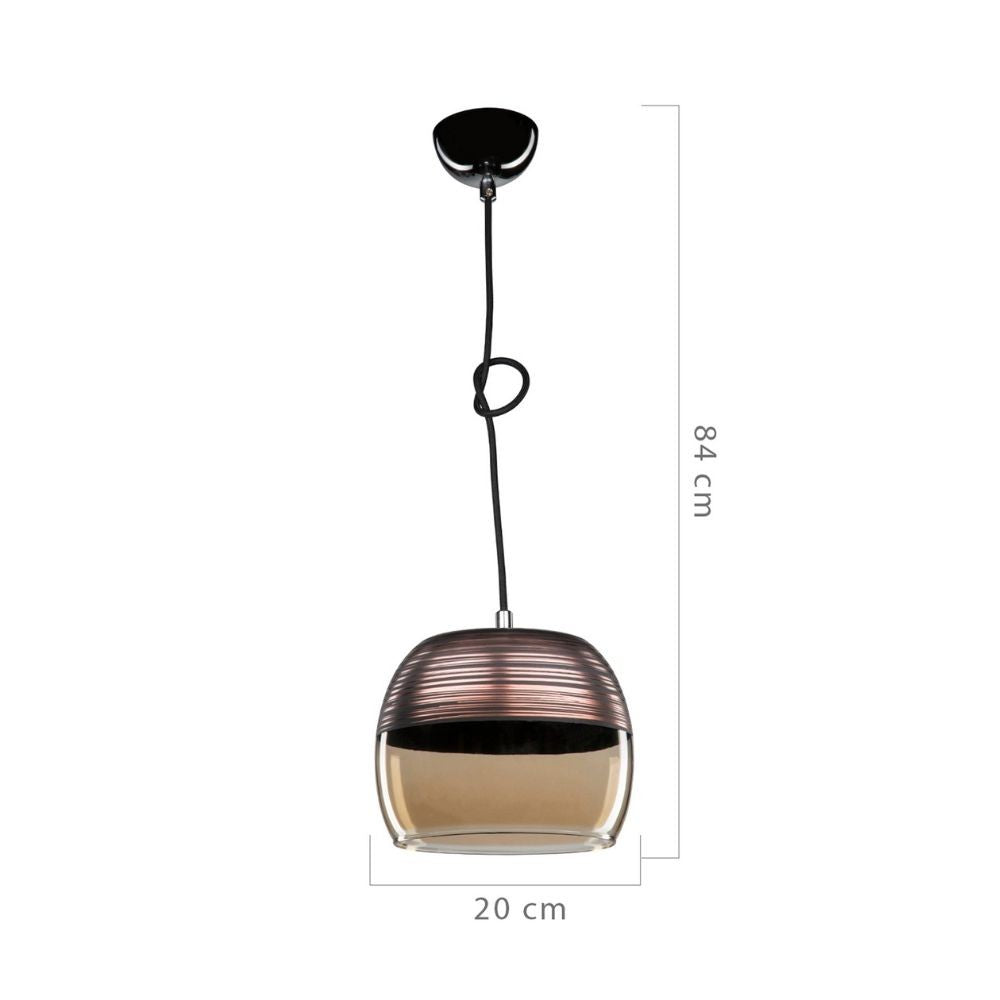 Suspension 84h diffuseur verre inversé Punto