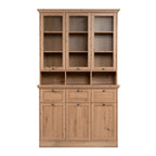 Vitrinenschrank aus antik Eiche 120x200H cm - Tiberio