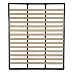Sommier à lattes double pour lit coffre avec arrêts matelas 160x190 cm
