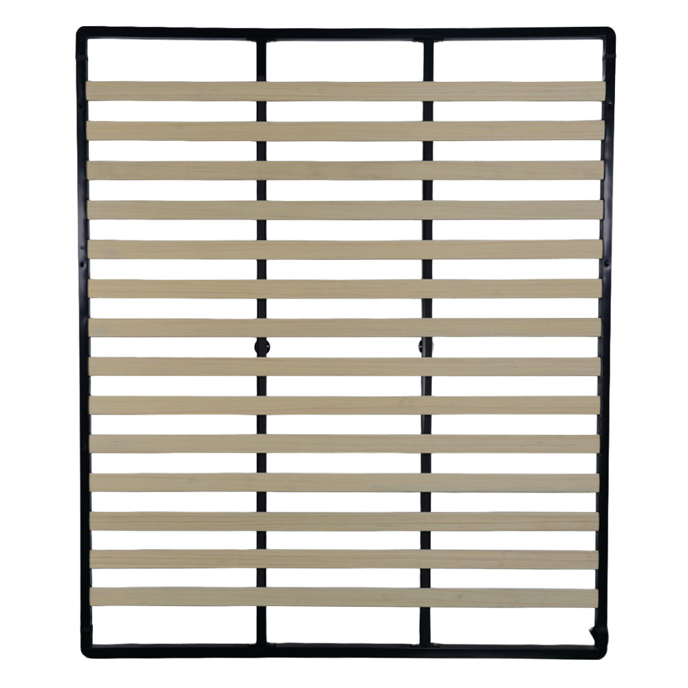 Sommier à lattes double pour lit coffre avec arrêts matelas 160x190 cm