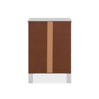 Comodino con 2 cassetti colore bianco 39x30x54H Karlstad61A