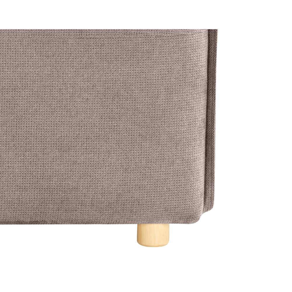 Divano letto 3 posti tessuto tortora 176x93x97H Cassie