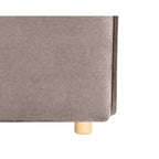 Divano letto 3 posti tessuto tortora 176x93x97H Cassie