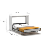 Letto matrimoniale pieghevole a scomparsa colore bianco 164x120H cm - Capsule