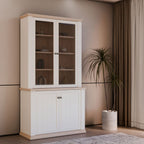 Vetrina 4 ante colore bianco e rovere Essenza