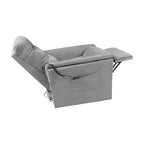 Poltrona alzapersona 2 motori con roller bar e tessuto idrorepellente grigio AlessiaLux