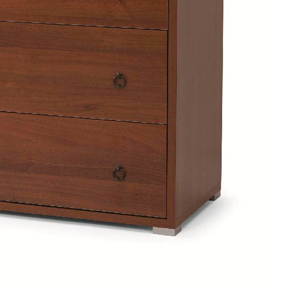Comò con 3 cassetti colore noce antico 91x45x81H cm