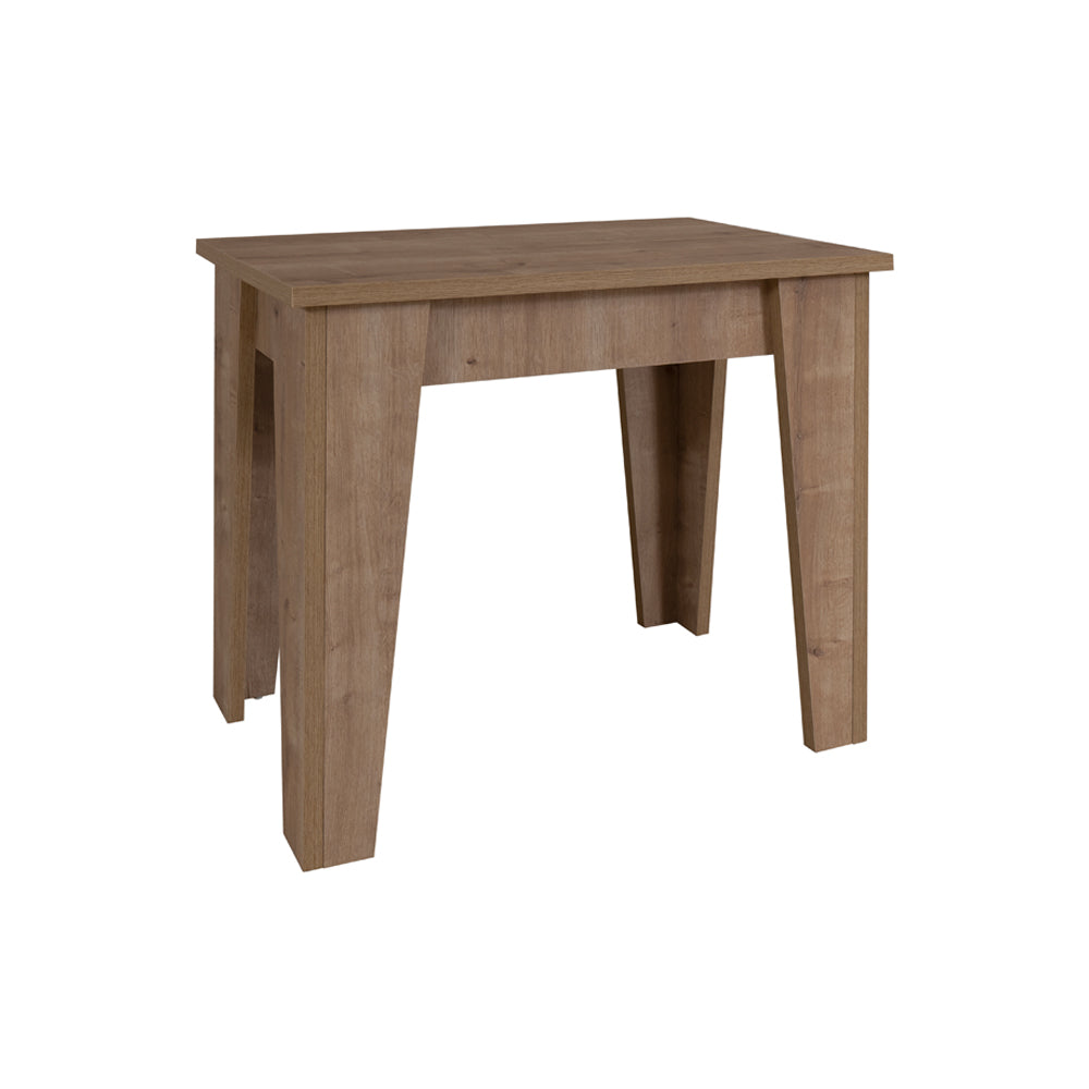 Ausziehbarer Konsolentisch, Eichenfarbe, 50x90 cm – Natron