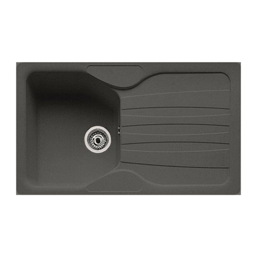 Lavello incasso 1 vasca con gocciolatoio reversibile in fragranite grafite CUG 611 Franke