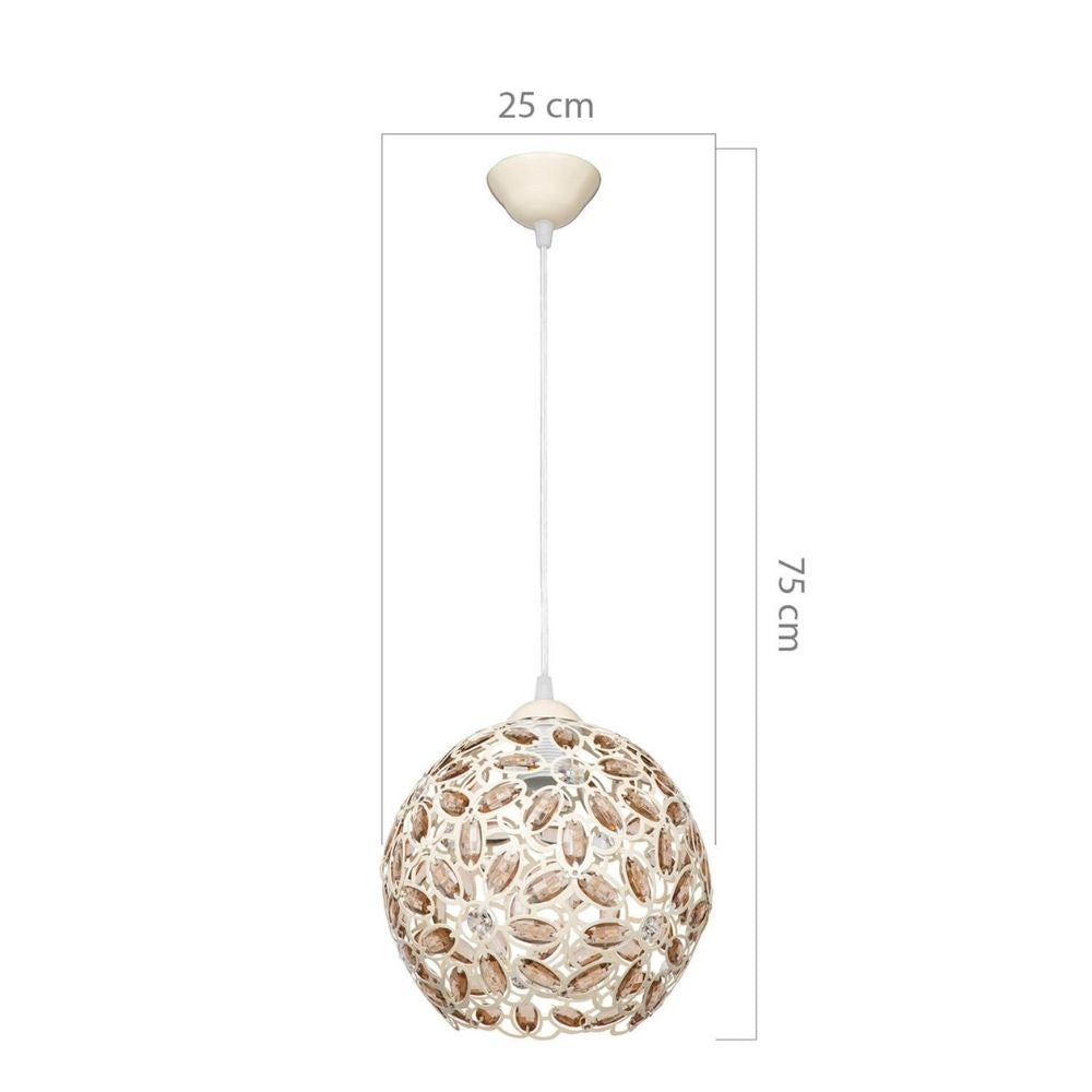 Lampada a sospensione 70h in vetro soffiato Badem