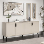 Madia 180x45x80H con due specchi a parete colore cashmere Prime