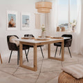 Tavolo allungabile 160X90X75H colore bianco e rovere New Denver50